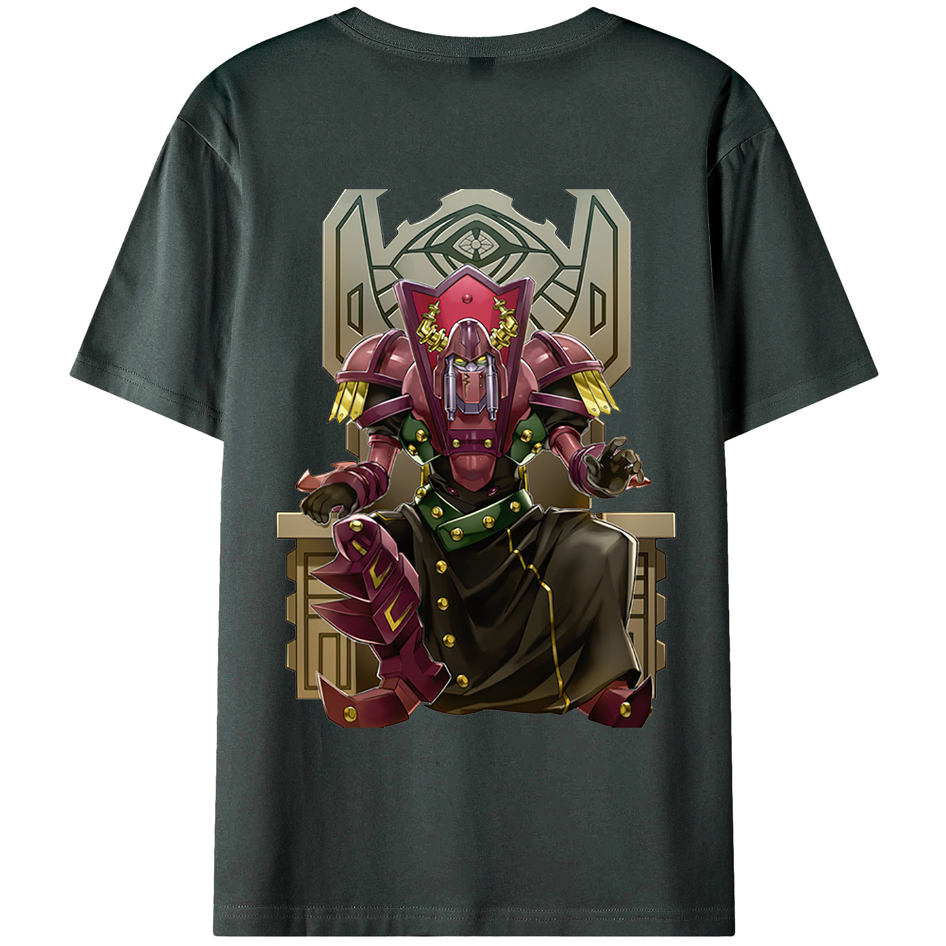 （画像用） 遊☆戯☆王 Yu-Gi-Oh! 綿100％ メンズ半袖Tシャツ（バックプリント） 通気性